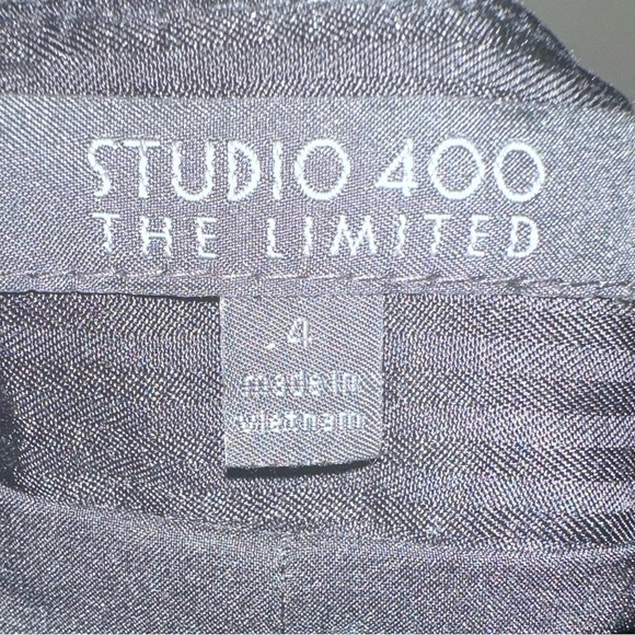 The Limited Black Pencil Skirt with Silver Asymmetrical Zipper - Picture 4 of 5